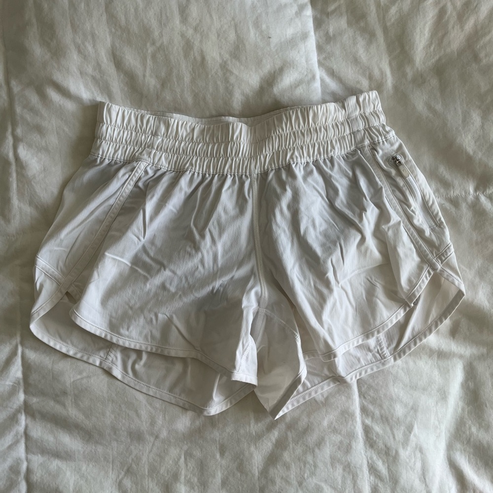 lululemon athletica Hotty Hot White Athletic Shorts